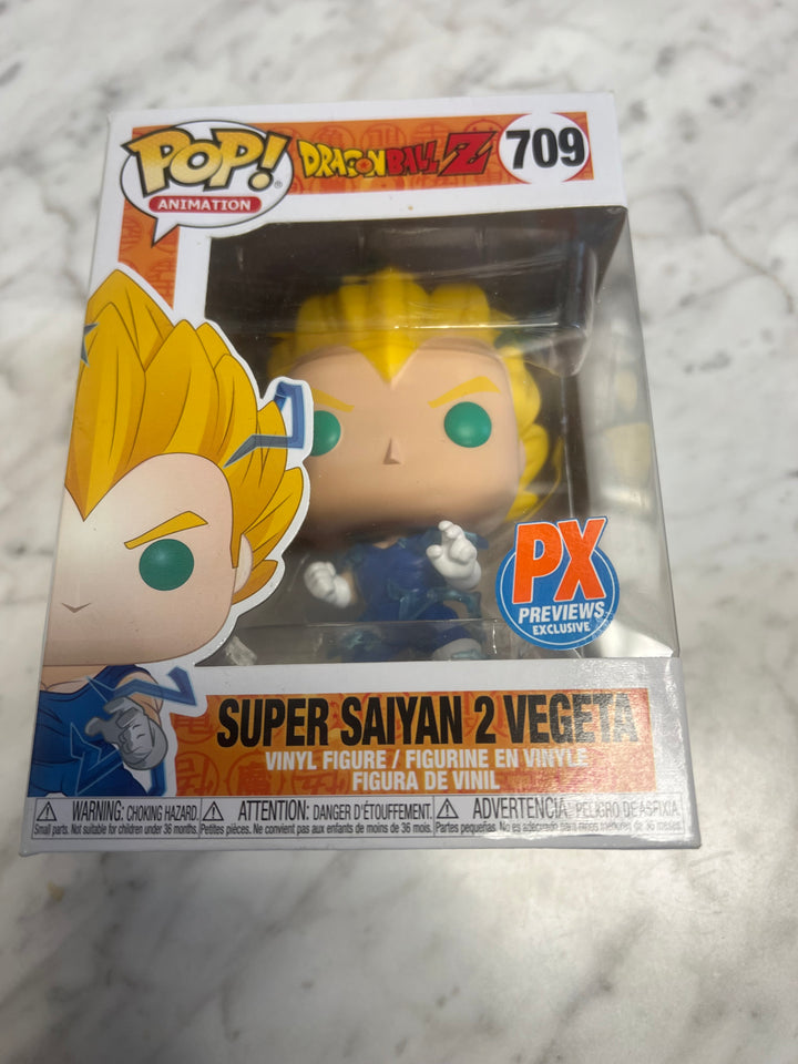 Funko Pop Animation Dragonball Z 709 Super Saiyan 2 Vegeta PX Exclusive Vinyl FP72324