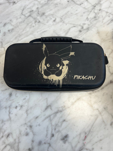 Nintendo Switch Pikachu Carrying Case Black and Gold