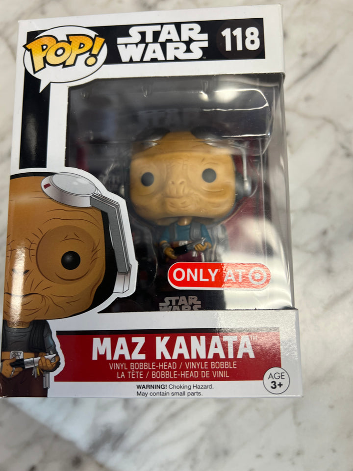 Maz Kanata No Glasses Funko Pop Star Wars Force Awakens Front Pushes in #118 FP10124