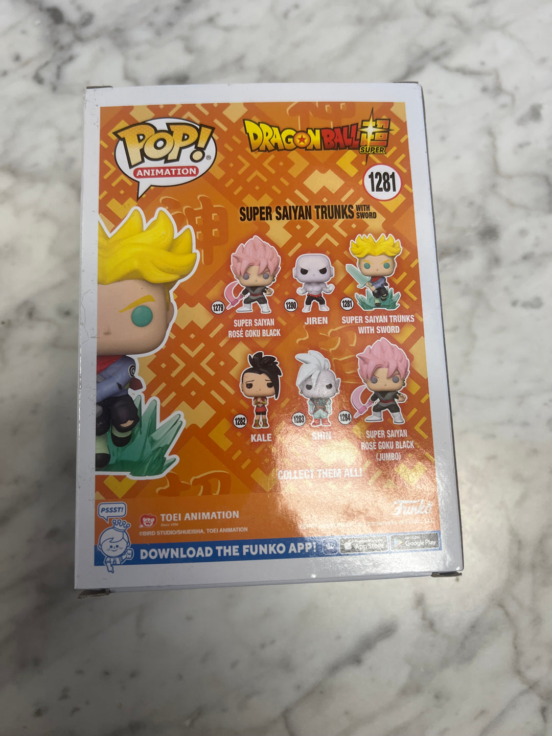 FUNKO POP Dragon Ball Super Saiyan Trunks Glow in Dark amazon exclusive #1281 FP72324