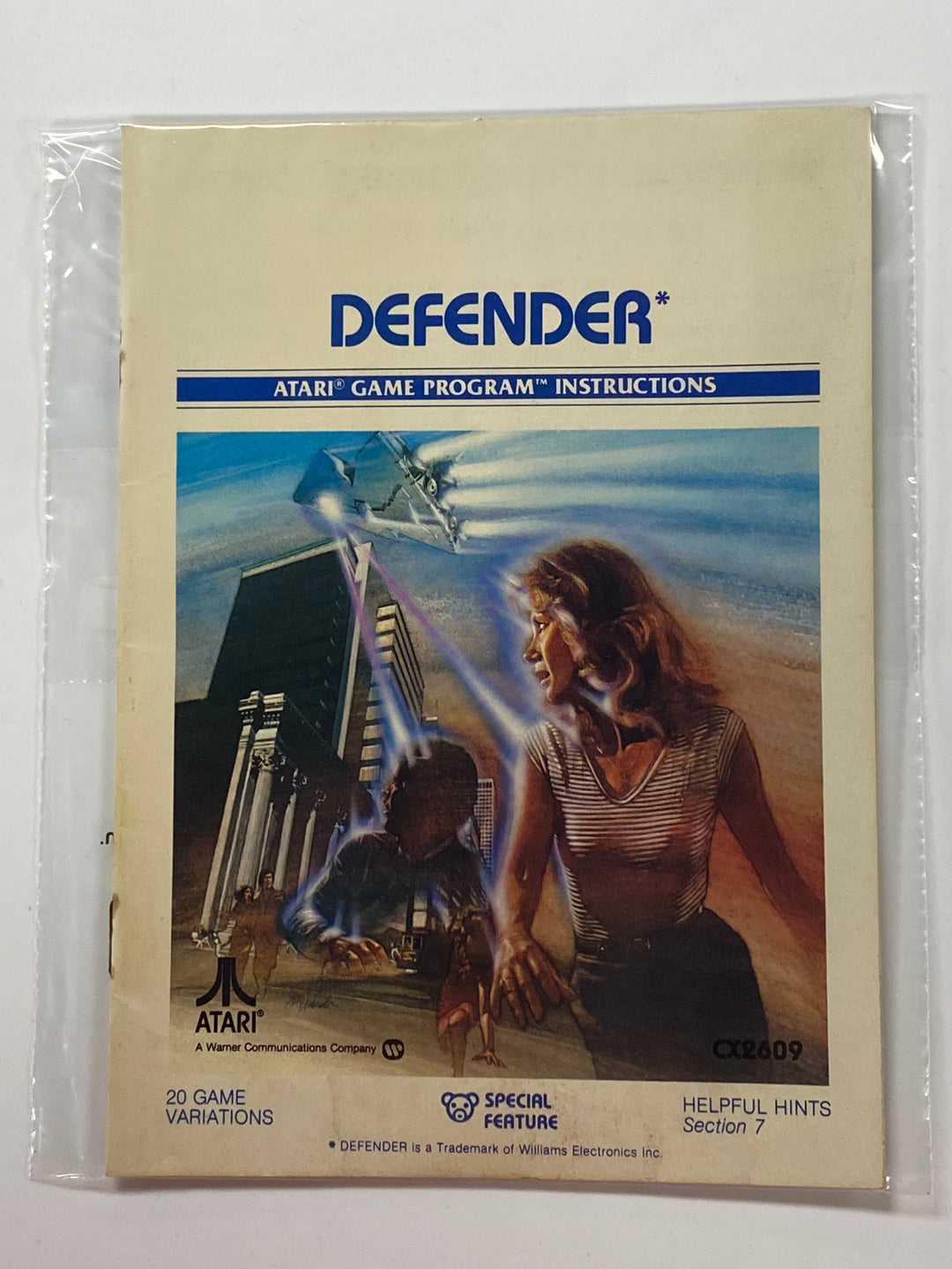 Defender Manual Only CO16943-09 Atari 2600 MO8626