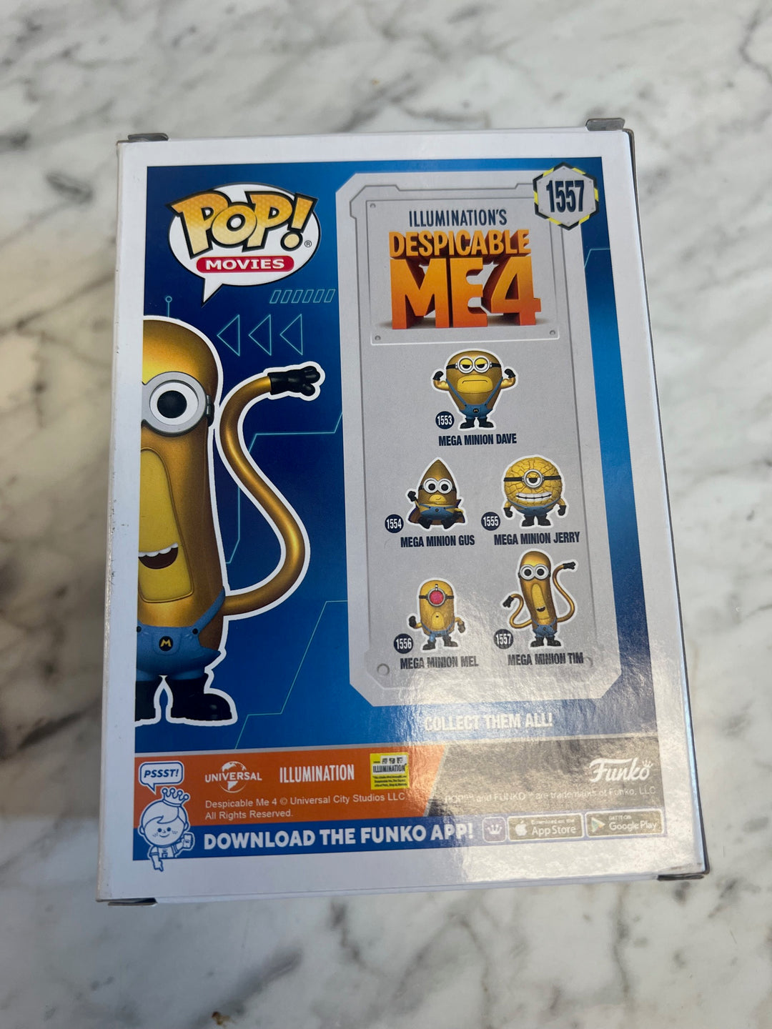 Funko Pop! Mega Minion Tim #1557 Despicable Me 4 P72325