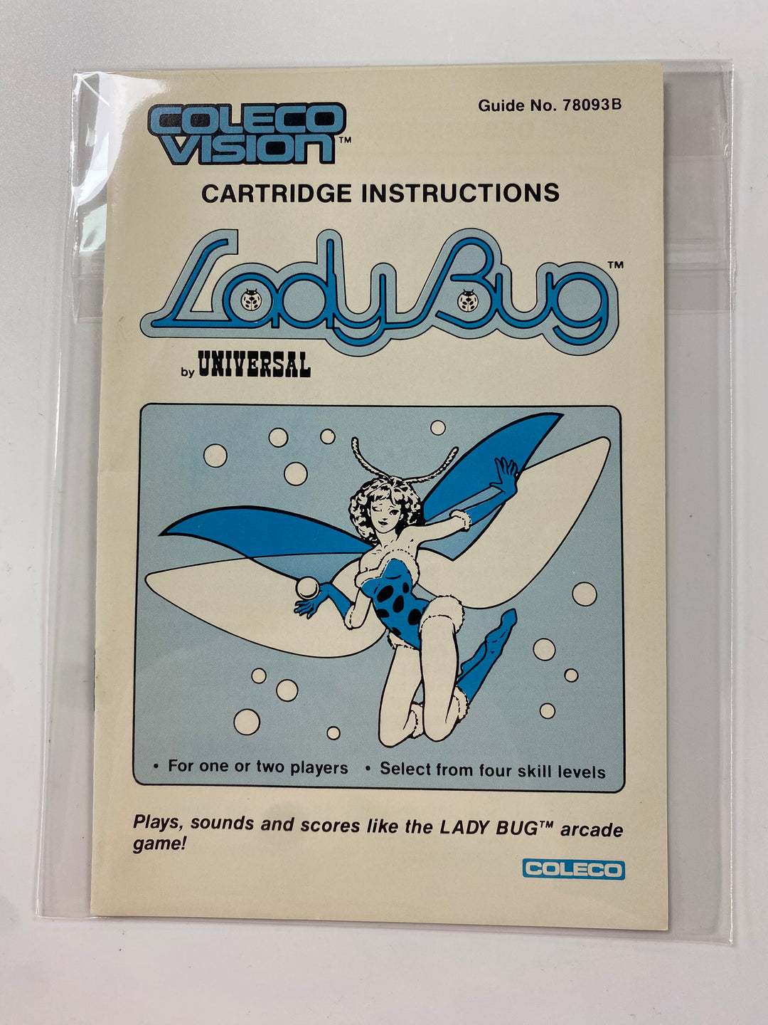 Lady Bug - Colecovision Manual Only MO61926