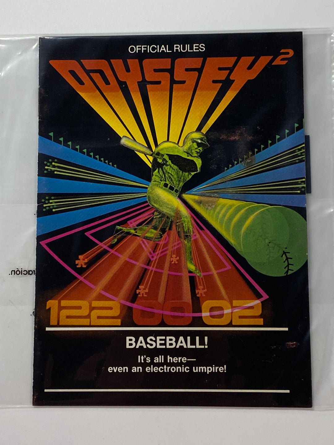 Baseball Manual Only IB3391-1 Odyssey 2 MO8626