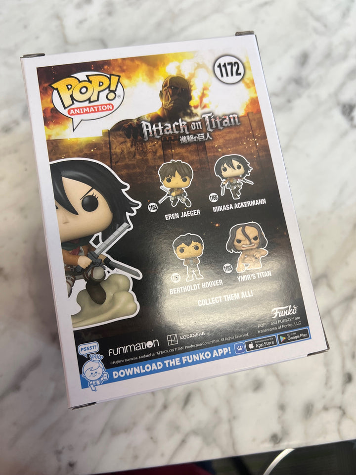 Funko Pop! Mikasa Ackerman #1172 Chalice Collectibles Attack on Titan FP5125