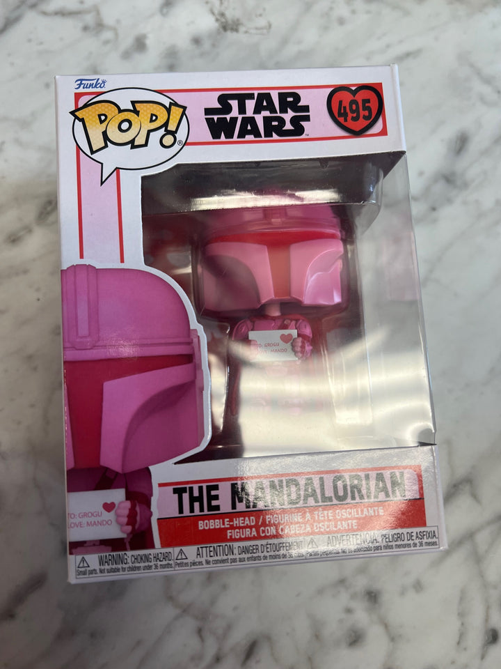 Funko Pop! The Mandalorian #495 Star Wars Valentine's Day Pink FP5125
