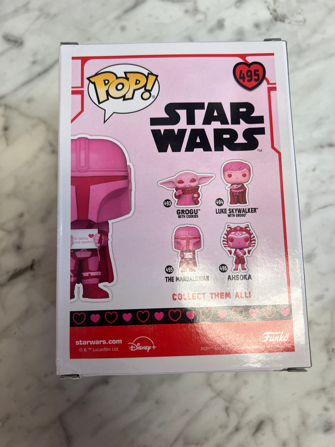 Funko Pop! The Mandalorian #495 Star Wars Valentine's Day Pink FP5125