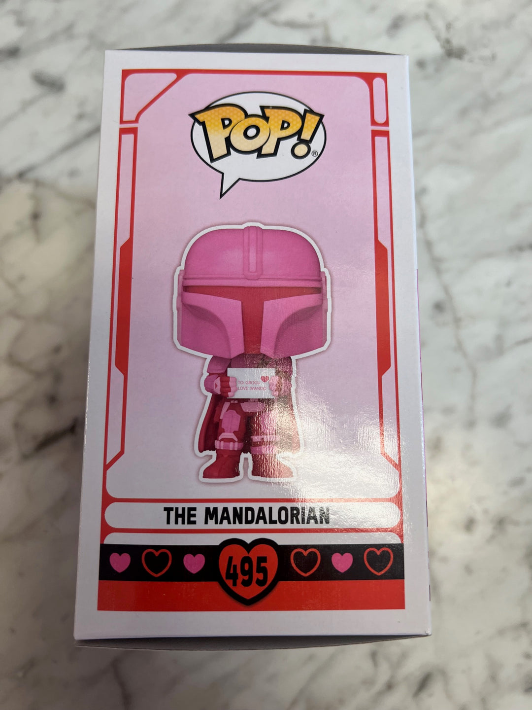 Funko Pop! The Mandalorian #495 Star Wars Valentine's Day Pink FP5125