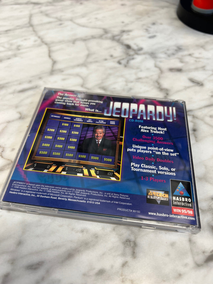 Jeopardy PC CD-Rom Hasbro Win 95/98