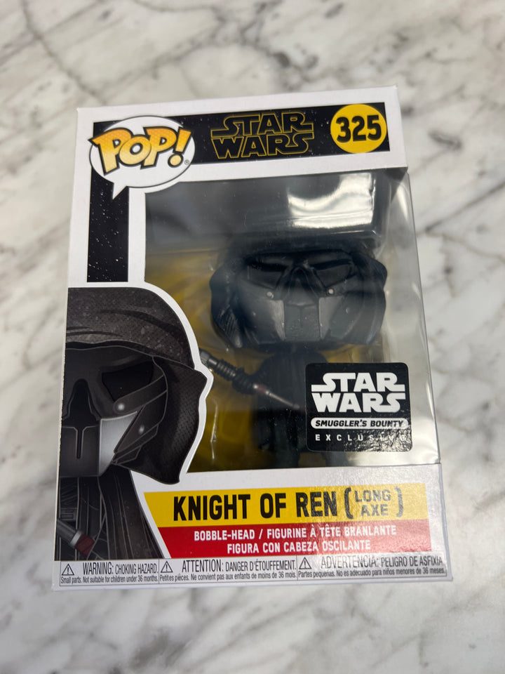 Funko POP! Star Wars #325 KNIGHT OF REN Long axe Smuggler's Bounty EXCLUSIVE FP10124