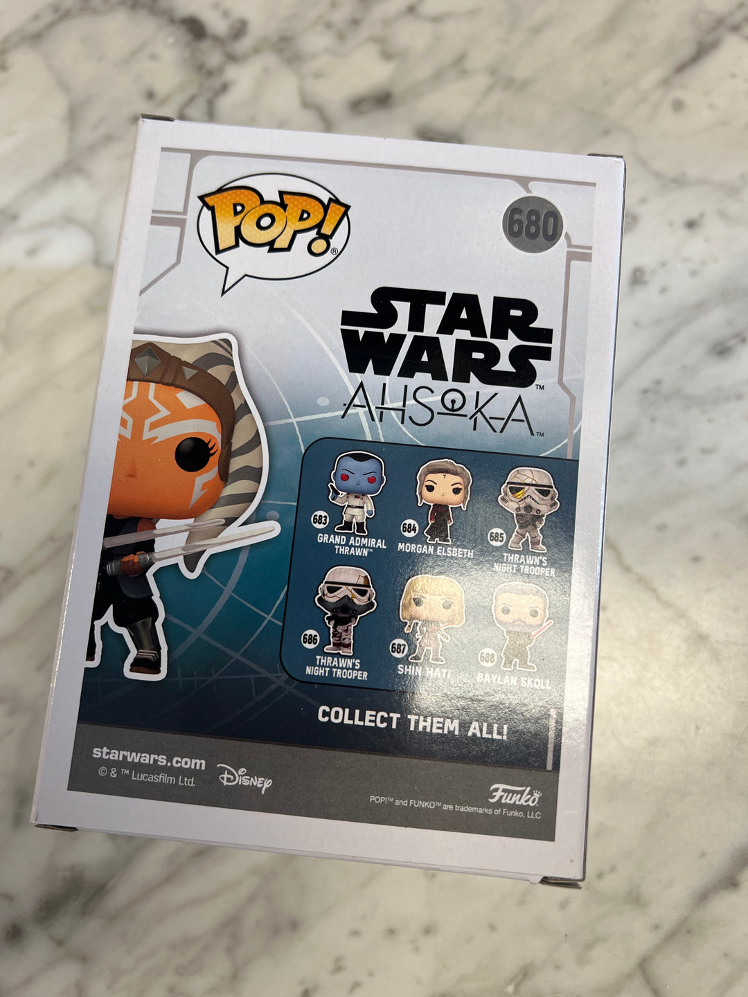 Ahsoka Tano 680 Funko Pop Star Wars Hot Topic Exclusive FP72324