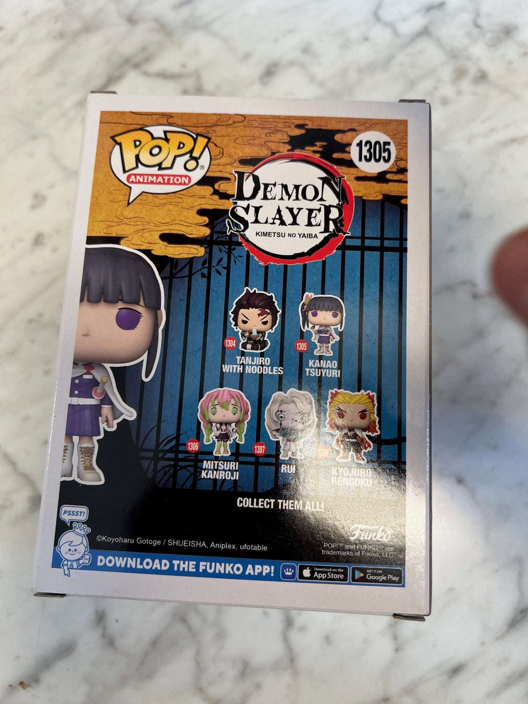 Funko Pop! Kanao Tsuyuri #1305 Demon Slayer Glow in the Dark GITD P72325