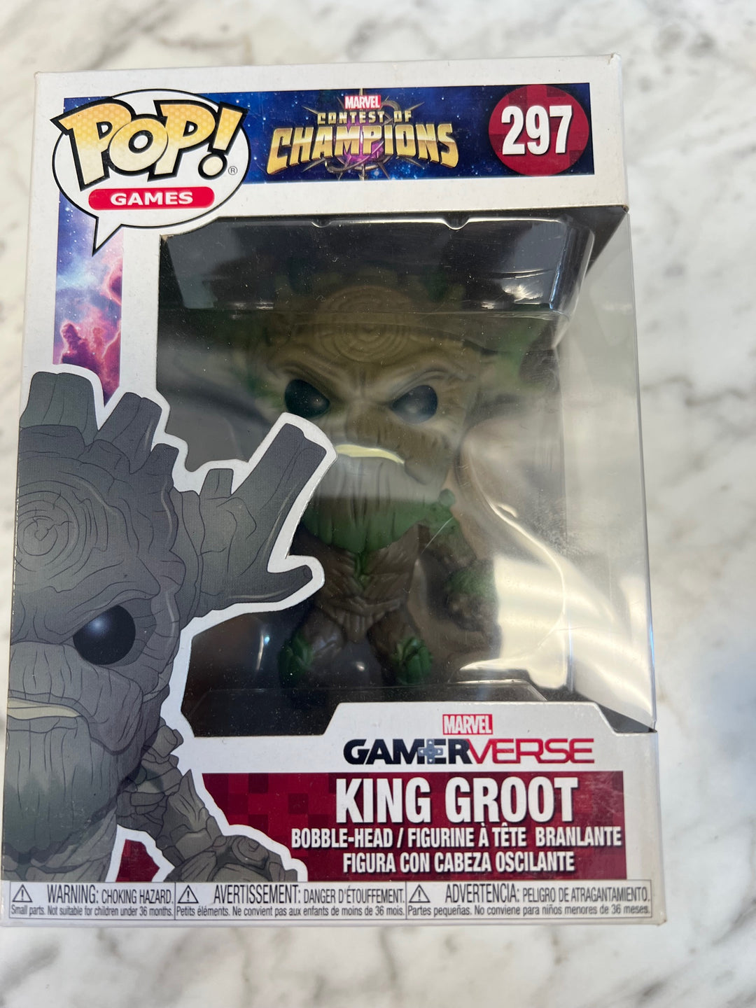 Funko Pop! King Groot #297 Marvel Contest of Champions Gamerverse P72325