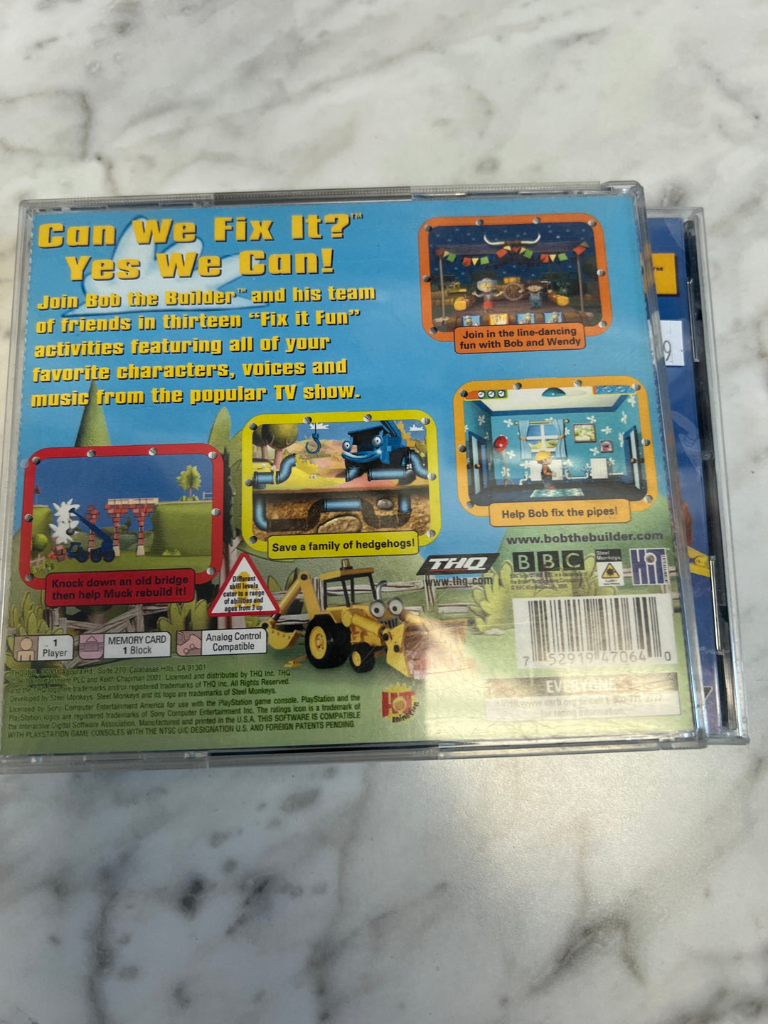 Bob the Builder PS1 Playstation in case. Tested and Working.     UD92024