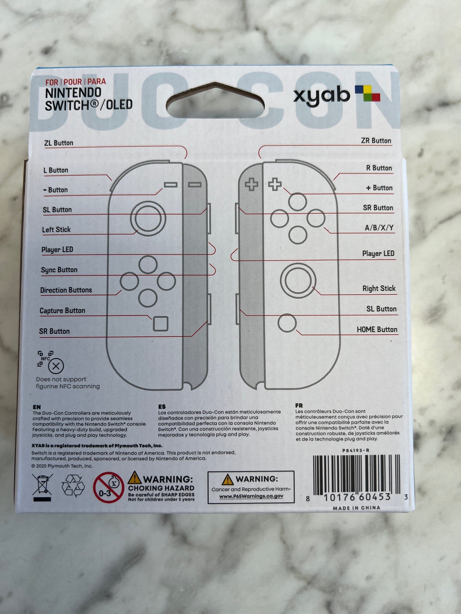 XYAB Nintendo Switch Duo-Con (Joy-Con) L-R Wireless Controllers