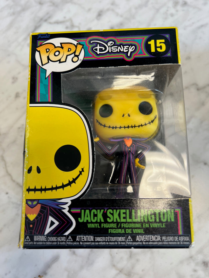 Funko Pop! Jack Skellington #15 Nightmare Before Christmas Blacklight Beat up box P72325