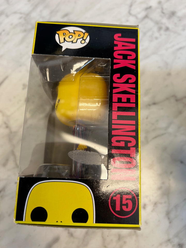 Funko Pop! Jack Skellington #15 Nightmare Before Christmas Blacklight Beat up box P72325