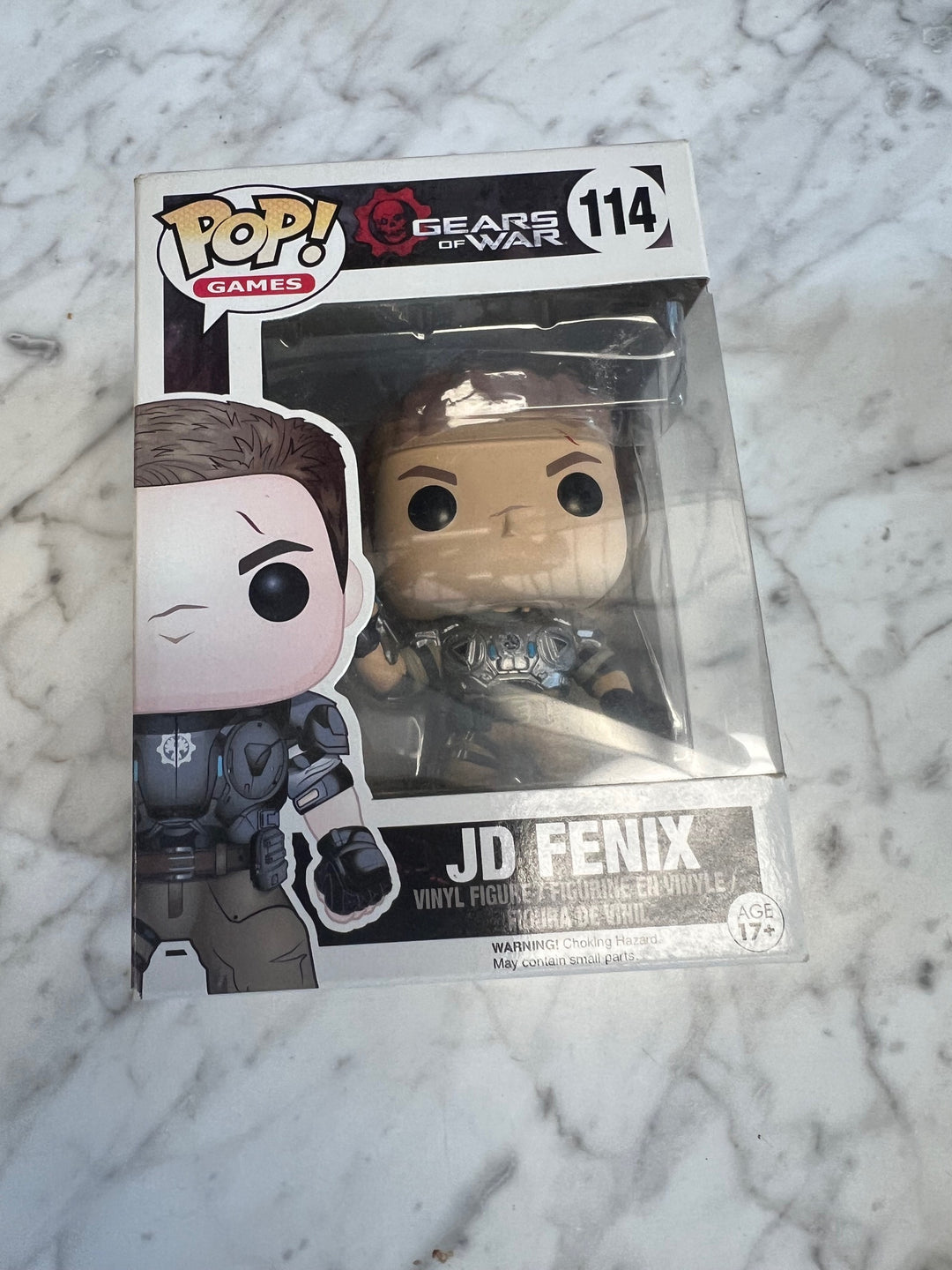 Funko Pop! JD Fenix #114 Gears of War worn box P72325