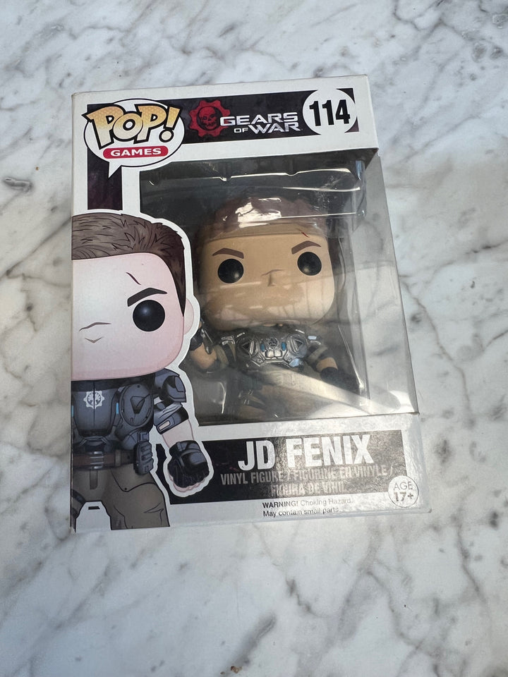 Funko Pop! JD Fenix #114 Gears of War worn box P72325