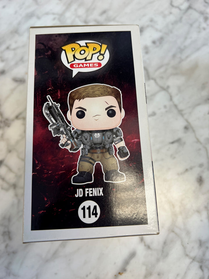 Funko Pop! JD Fenix #114 Gears of War worn box P72325