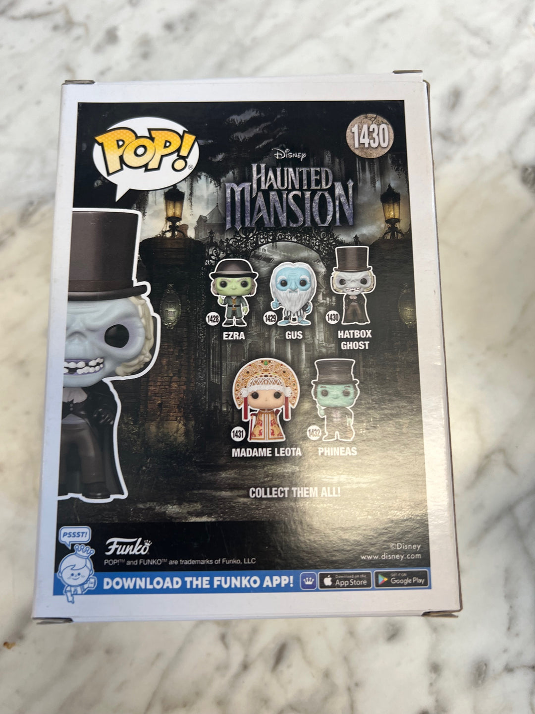 Funko Pop! Hatbox Ghost #1430 Disney Haunted Mansion P72325
