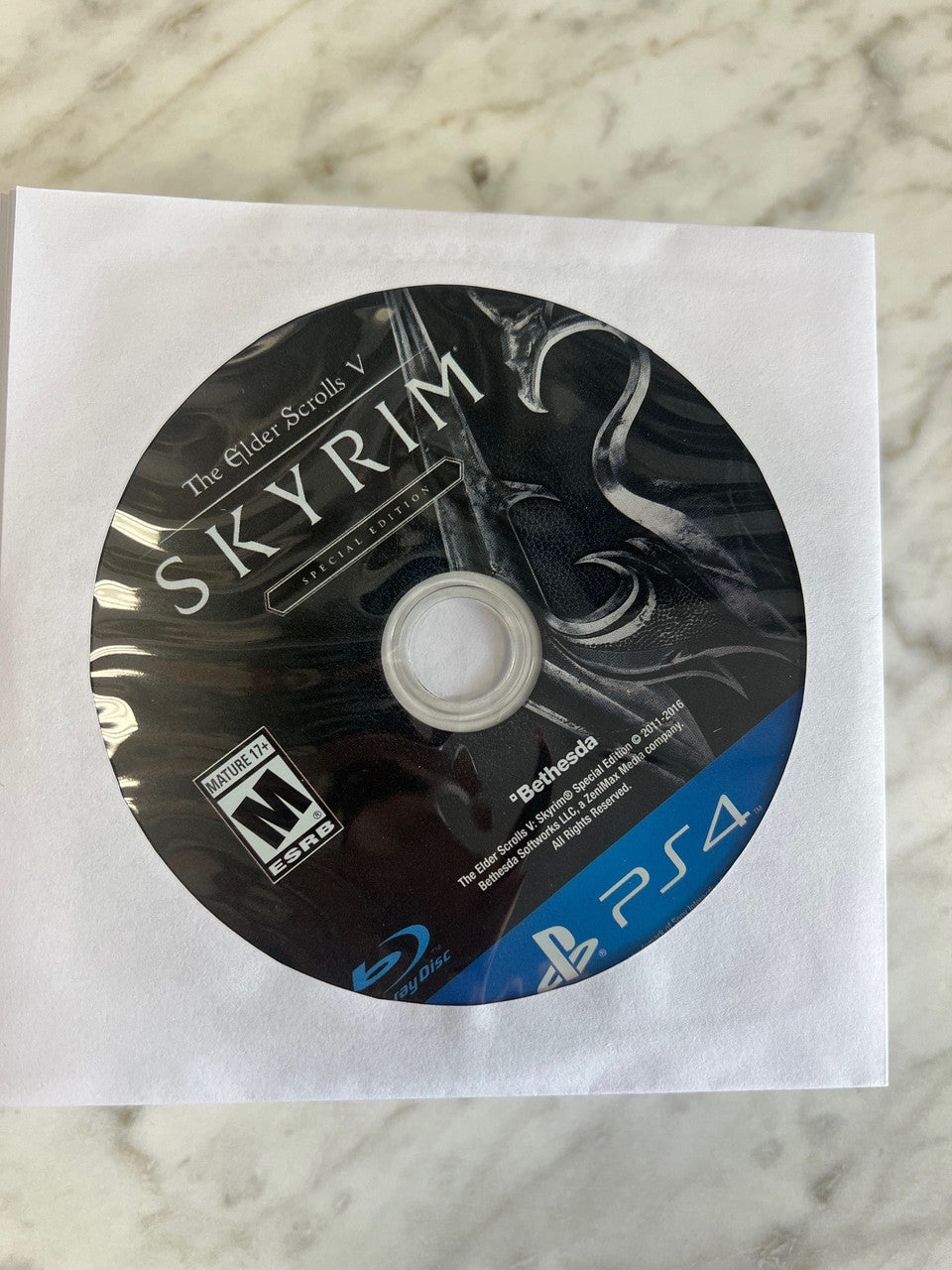 Elder Scrolls V Skyrim Special Edition PS4 Playstation4 loose disc only