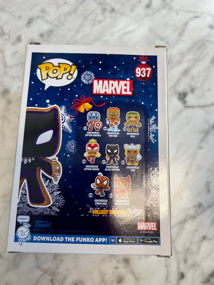 Funko Pop! Gingerbread Black Panther #937 Marvel Holiday P72325