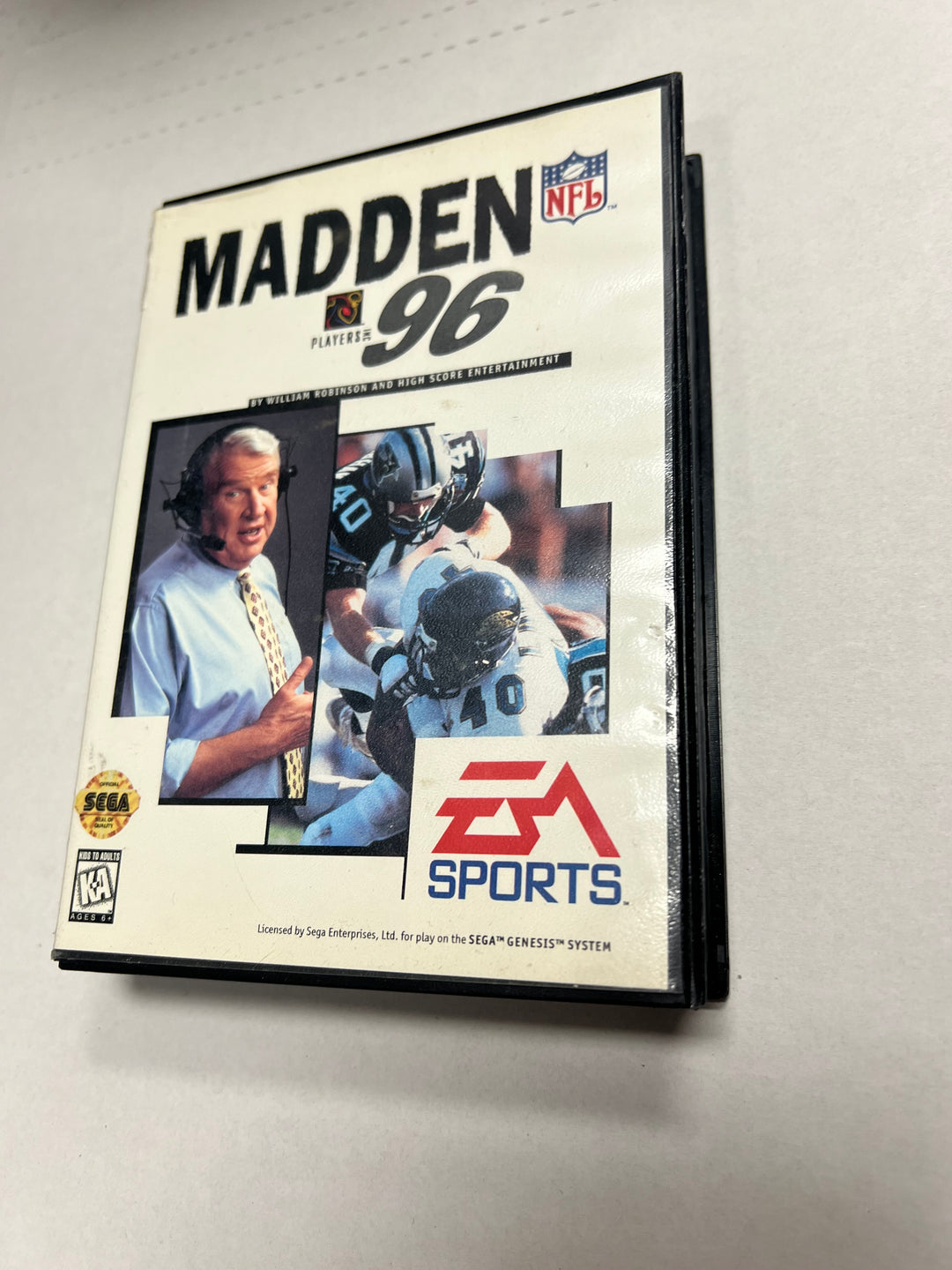 Madden NFL 96 for Sega Genesis in case. Tested and working. UD102824