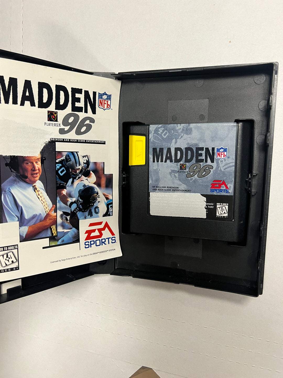 Madden NFL 96 for Sega Genesis in case. Tested and working. UD102824