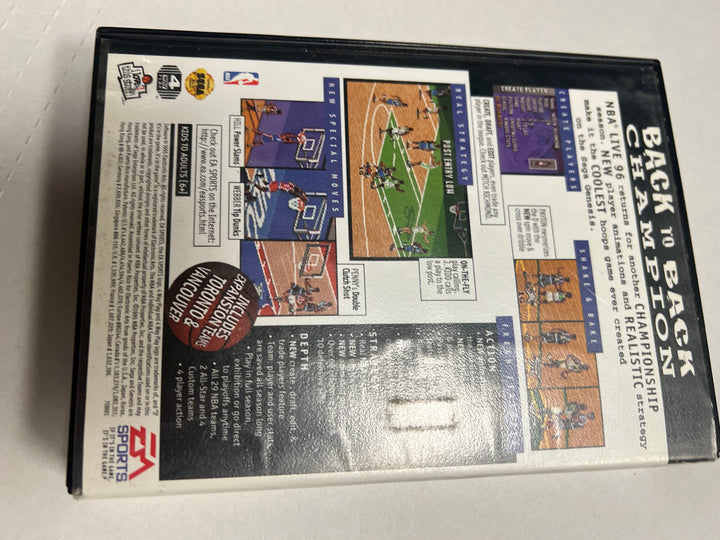 NBA Live 96 for Sega Genesis in case. Tested and working. DU72524