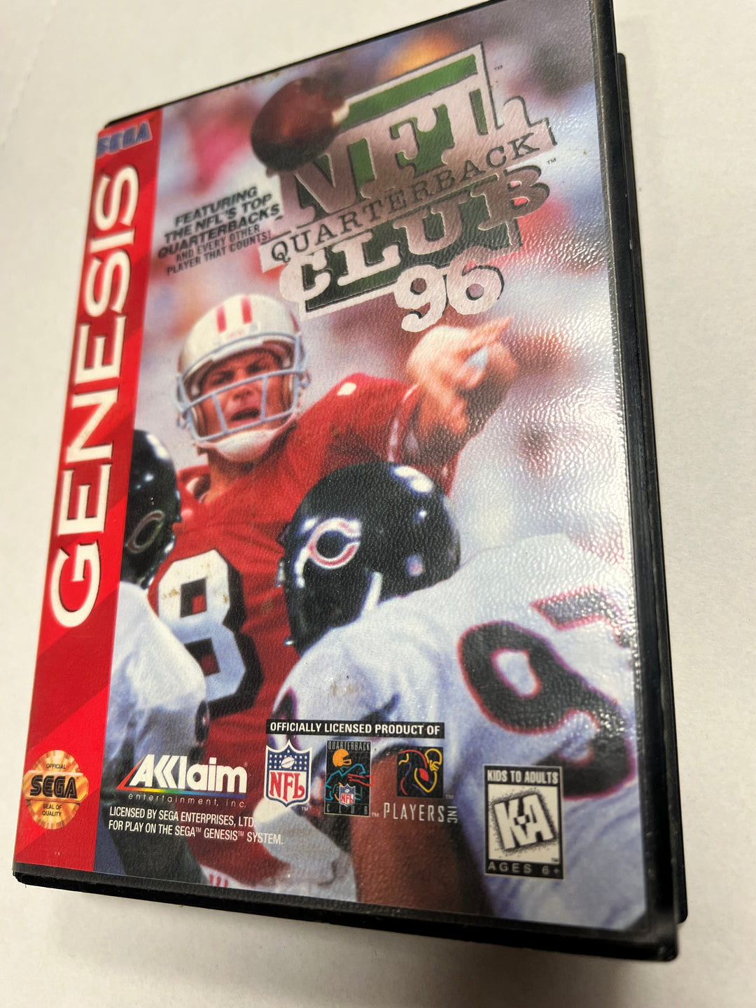 NFL Quarterback Club 96 for Sega Genesis in case. Tested and working. DU72524