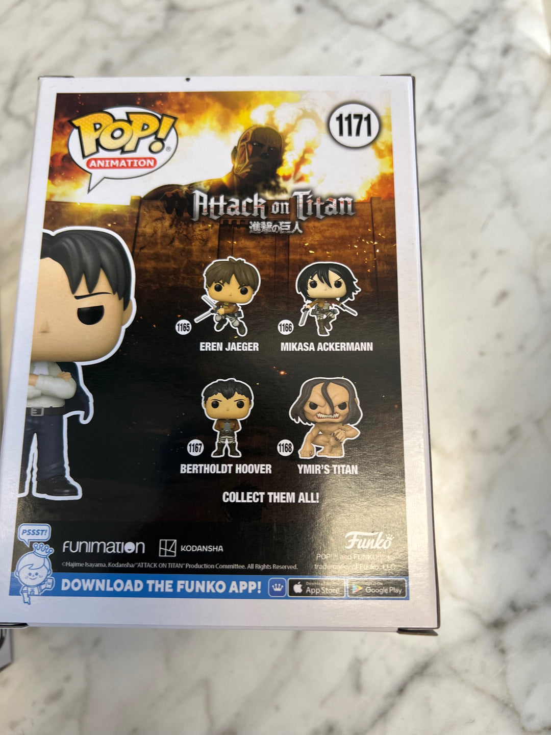 Funko Pop! Formal Levi #1171 Attack on Titan P72325