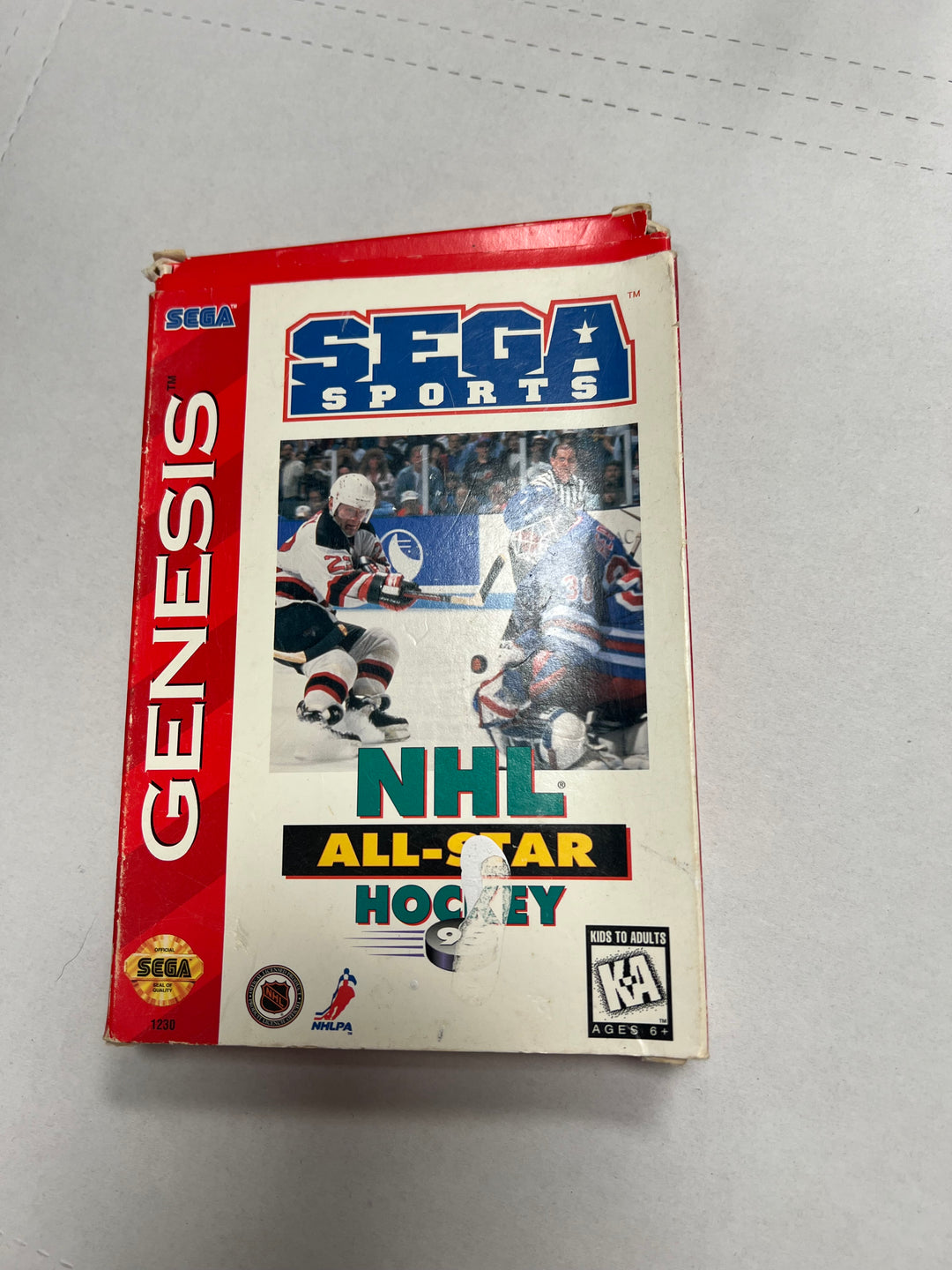 NHL All Star Hockey 95 for Sega Genesis in case. Tested and working. UD112424