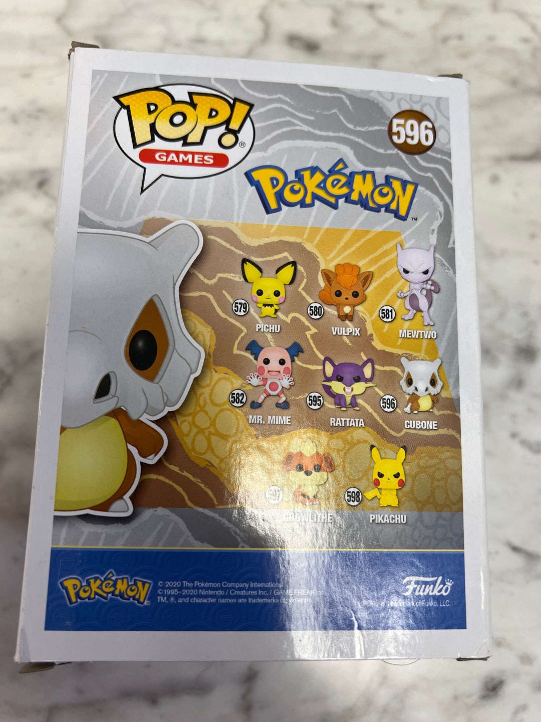 Funko Pop! Cubone #596 Pokemon Damaged box FP5525