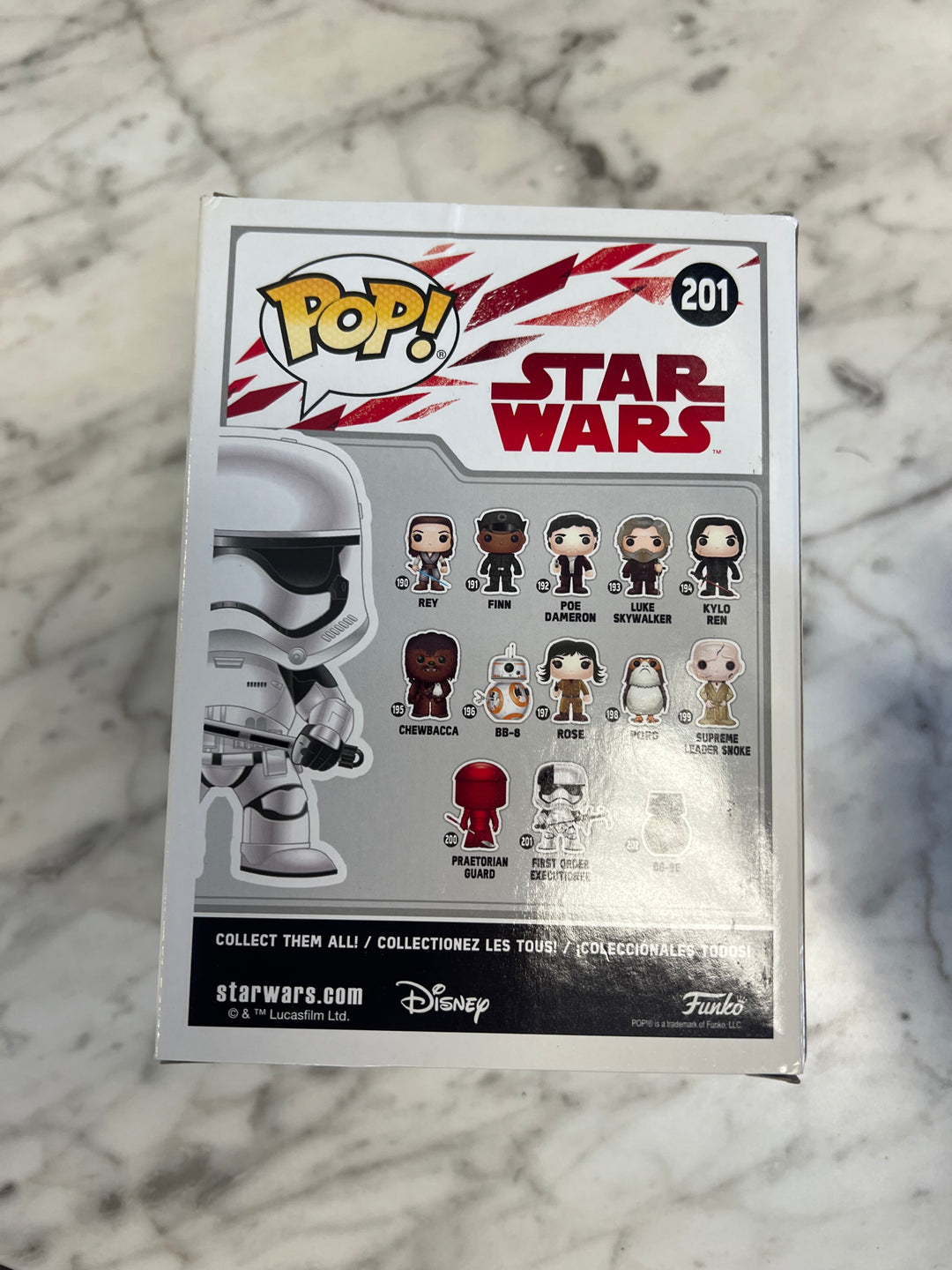 Funko Pop! Star Wars The Last Jedi First Order Executioner Vinyl Figure #201 FP10124