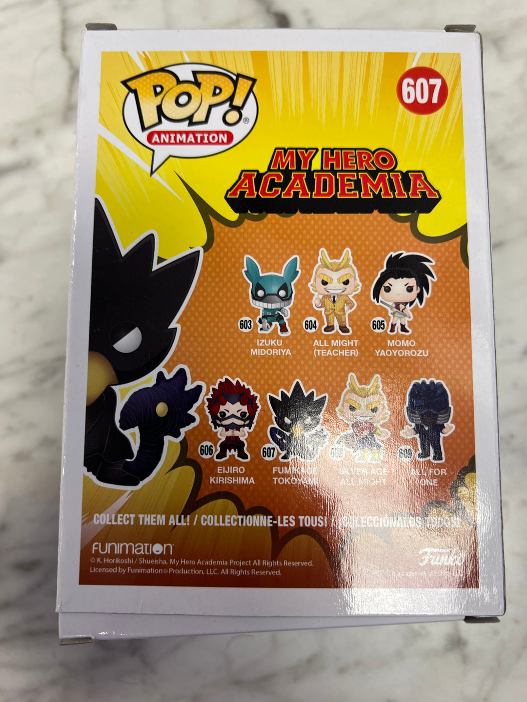 Funko Pop! Animation Fumikage Tokoyami #607 My Hero Academia FP5525