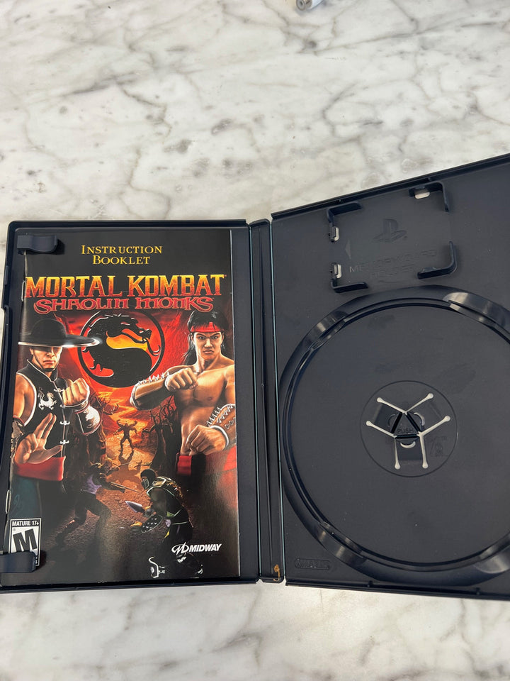 Mortal Kombat Shaolin Monks Case and manual only PS2 Playstation 2