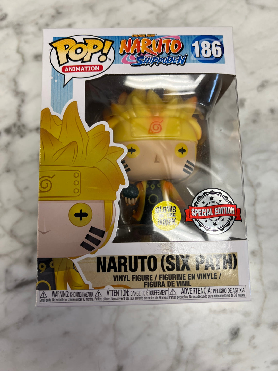 Funko Pop! Animation Naruto (Six Path) #186 Glow in the Dark Special Edition FP5525