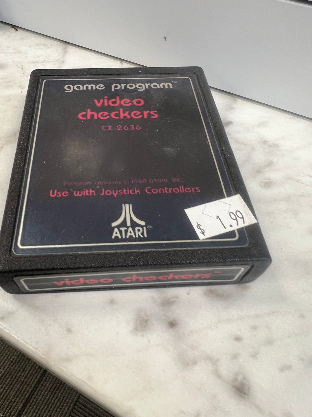 Video Checkers for Atari 2600 Cart Only DU72524