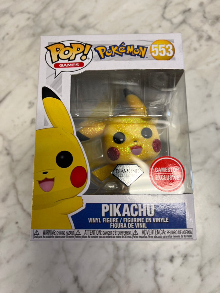 Funko Pop! Games Pikachu #553 Pokemon Diamond Collection Gamestop Exclusive FP5525