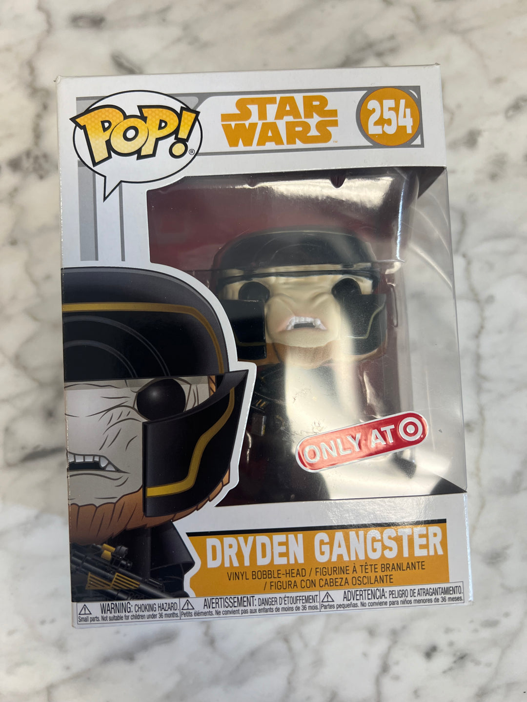 NOS Funko Pop! Disney Star Wars 'Dryden Gangster' Bobble-Head #254 Target  FP10124