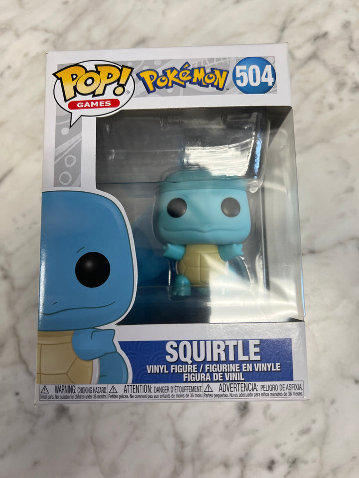 Funko Pop!  Games Squirtle #504 Pokemon Imperfect Box FP5525