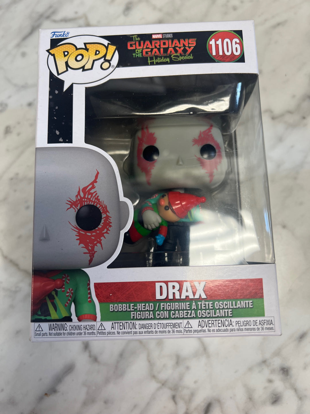 Funko Pop! Drax #1106 Guardians of the Galaxy Holiday Special P72325