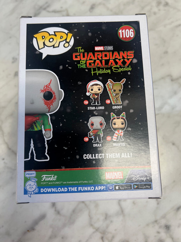 Funko Pop! Drax #1106 Guardians of the Galaxy Holiday Special P72325