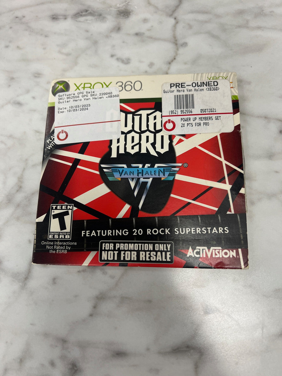 Guitar Hero Van Halen Xbox 360 promotional disc