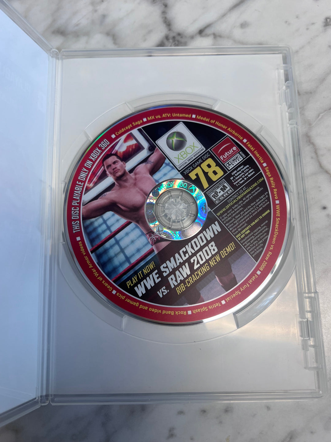Official Xbox Magazine Demo Disc #78 Holiday 2007 WWE Smackdown 2008 DE102425