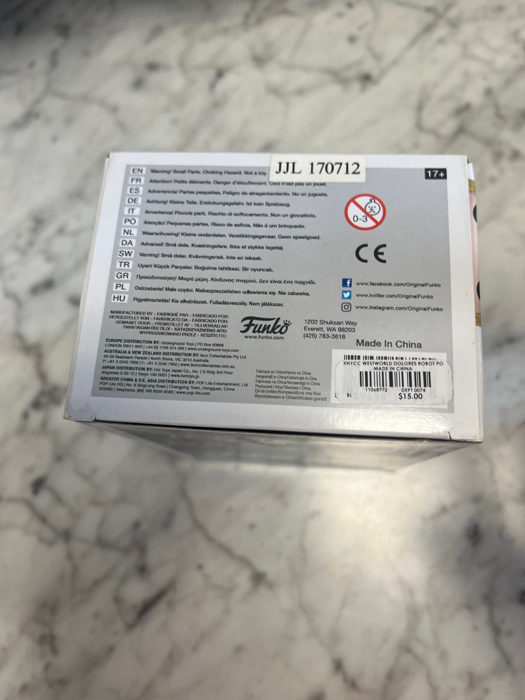 Funko Pop! Dolores #505 Westworld Damaged Box P72325