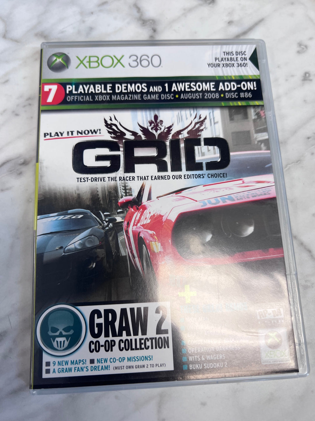 Official Xbox Magazine Demo Disc #86 August 2008 (Grid) DE102425