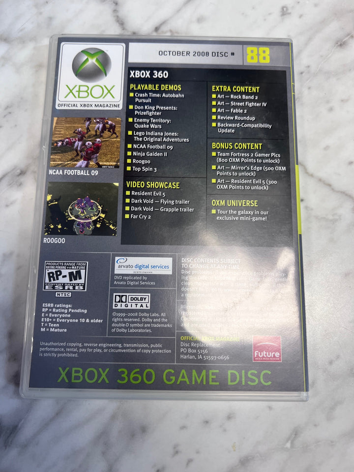 Official Xbox Magazine Demo Disc #88 October 2008 (Lego Indiana Jones) DE102425