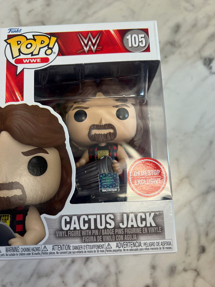 Funko Pop! Cactus Jack #105 WWE Gamestop Exclusive P72325
